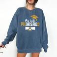 My Wife Phinished PhD Graduation Family Matching Comfort Colors Sweatshirt Denim