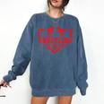 Wrestling Senior Night Wrestling Senior 2025 Graduation 11 Comfort Colors Sweatshirt Denim