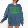 Wrestling Senior Night Wrestling Senior 2025 Graduation 32 Comfort Colors Sweatshirt Denim