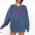 Wrestling Senior Night Wrestling Senior 2025 Graduation 49 Comfort Colors Sweatshirt Denim