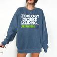 Zoology Degree Loading Zoologist Graduation Student Tee Comfort Colors Sweatshirt Denim