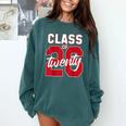 2 Sided Class Of 2026 Senior 2026 Graduation Comfort Colors Sweatshirt Blue Spruce