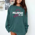 2018 Nursing School Graduation New Nurse Shirt Comfort Colors Sweatshirt Blue Spruce