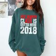 2018 Senior Graduation My Happy Class Shirt Comfort Colors Sweatshirt Blue Spruce