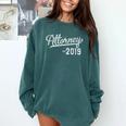 2019 Graduate Attorney Law School Graduation Comfort Colors Sweatshirt Blue Spruce