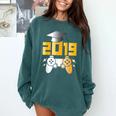 2019 High School Graduation Shirt Gamer Graduate Comfort Colors Sweatshirt Blue Spruce