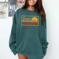 2025 Graduation Highschool Senior Sunset Comfort Colors Sweatshirt Blue Spruce