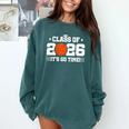 2026 Basketball Player 2026 Graduation Class Of 2026 Comfort Colors Sweatshirt Blue Spruce