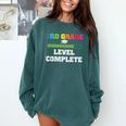 3rd Grade Level Complete Third Grade Graduation Comfort Colors Sweatshirt Blue Spruce