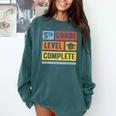 5th Grade Level Complete Shirt Graduation Last Day Of School Comfort Colors Sweatshirt Blue Spruce