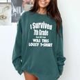 7th Seven Grade Graduation Shirt Boy Girl Graduate Education Comfort Colors Sweatshirt Blue Spruce