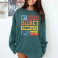 8th Grade Graduation Shirt 2024 Gamer Level Eighth Birthday Comfort Colors Sweatshirt Blue Spruce