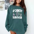 AP Chemistry Survivor Graduation 2024 High School Comfort Colors Sweatshirt Blue Spruce