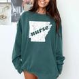Arkansas Nursing Nurse Graduation Comfort Colors Sweatshirt Blue Spruce