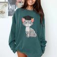 Bachelor Master Cats Graduation 2026 Graduate Comfort Colors Sweatshirt Blue Spruce