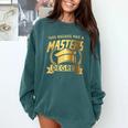This Badass Has a Masters Degree College Graduation Comfort Colors Sweatshirt Blue Spruce