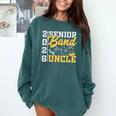Band Senior Uncle Class Of 2026 Graduation Graduate Comfort Colors Sweatshirt Blue Spruce