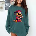Bearded Dragon Graduation Kindergarten Elementary Girl Boy Comfort Colors Sweatshirt Blue Spruce
