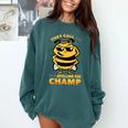 Bees They Call Me The Spelling Bee Champ Graduation Comfort Colors Sweatshirt Blue Spruce