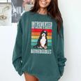Bernedoodle Dog Introvert Bernedoodle Comfort Colors Sweatshirt Blue Spruce