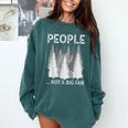 Bigfoot People Not a Big Fan Sasquatch Introvert Comfort Colors Sweatshirt Blue Spruce Bigfoot People Not a Big Fan Sasquatch Introvert Comfort Colors Sweatshirt Blue Spruce