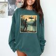 Bigfoot Sasquatch Alien Spaceship UFO Introvert Bruh Comfort Colors Sweatshirt Blue Spruce Bigfoot Sasquatch Alien Spaceship UFO Introvert Bruh Comfort Colors Sweatshirt Blue Spruce