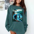 Bigfoot Sasquatch Loch Ness Monster Introvert Bruh Comfort Colors Sweatshirt Blue Spruce Bigfoot Sasquatch Loch Ness Monster Introvert Bruh Comfort Colors Sweatshirt Blue Spruce
