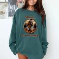 Bigfoot Sasquatch Lover Introvert Antisocial Humor Comfort Colors Sweatshirt Blue Spruce