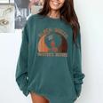 Black Queen With a Masters Degree Melanin Girls Graduation Comfort Colors Sweatshirt Blue Spruce