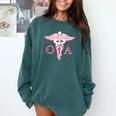 Caduceus Shirt Occupational Therapist Assistant Graduation Comfort Colors Sweatshirt Blue Spruce