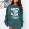 I Can't Today Sassy Introvert Anti Social Comfort Colors Sweatshirt Blue Spruce