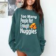 Chicken Nugget Saying Introvert Nuggie Foodie Food Comfort Colors Sweatshirt Blue Spruce Chicken Nugget Saying Introvert Nuggie Foodie Food Comfort Colors Sweatshirt Blue Spruce