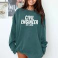 Civil Engineer Graduation Shirt New Civil Engineer Comfort Colors Sweatshirt Blue Spruce