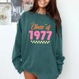 Class Of 1977 School Graduation Meetup Reunion Comfort Colors Sweatshirt Blue Spruce