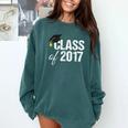 Class Of 2017 Senior Graduation Comfort Colors Sweatshirt Blue Spruce