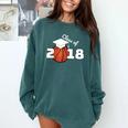 Class Of 2018 Basketball Senior Graduation Shirt Grad Comfort Colors Sweatshirt Blue Spruce