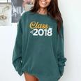 Class Of 2018 Graduation T Shirt Senior Boys Girls Men Women Comfort Colors Sweatshirt Blue Spruce
