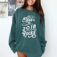Class Of 2018 Rocks Seniors Graduation 2018 Comfort Colors Sweatshirt Blue Spruce
