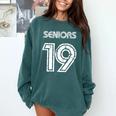 Class Of 2019 High School Graduation 19 Seniors Comfort Colors Sweatshirt Blue Spruce
