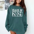 Class Of 2021 Future Graduation Graduating From School Comfort Colors Sweatshirt Blue Spruce