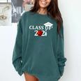 Class Of 2021 Graduation For Him Her Bowling Comfort Colors Sweatshirt Blue Spruce