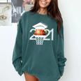 Class 2021 Graduation Senior Basketball Player Comfort Colors Sweatshirt Blue Spruce