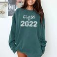 Class Of 2022 Graduation Her Women Senior Class Comfort Colors Sweatshirt Blue Spruce
