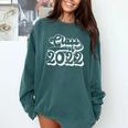 Class Of 2022 High School Senior College Senior Graduation Comfort Colors Sweatshirt Blue Spruce