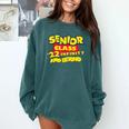 Class Of 2022 Senior 2000s Animated Movie Style Graduation Comfort Colors Sweatshirt Blue Spruce