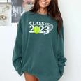 Class Of 2023 Graduation Senior Tennis Player Comfort Colors Sweatshirt Blue Spruce