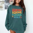 Class Of 2023 Senior 2023 Graduation Retro Seniors Comfort Colors Sweatshirt Blue Spruce