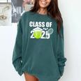 Class Of 2025 Graduation Senior Tennis Player Comfort Colors Sweatshirt Blue Spruce