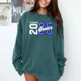 Class Of 2025 Senior 2025 Back To School Graduation Party Comfort Colors Sweatshirt Blue Spruce