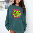 Class Of 2025 Senior Fresh 90s TV Style Retro Graduation Comfort Colors Sweatshirt Blue Spruce